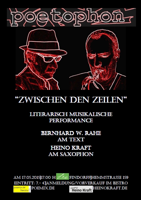 Heino Kraft und Bernhard Rahe sind Poetophon, das Plakat